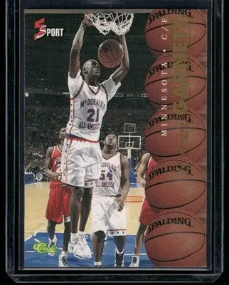 1995 Classic 5 Sport Kevin Garnett #95 Basketball - Basketball Card Single