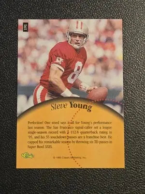 1995 Classic Five Sport #191 Steve Young - Football Card Single