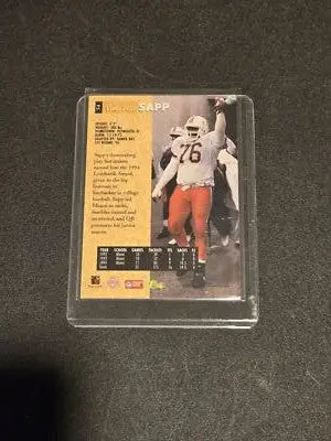 1995 Classic Five Sport #54 Warren Sapp - Football Card Single
