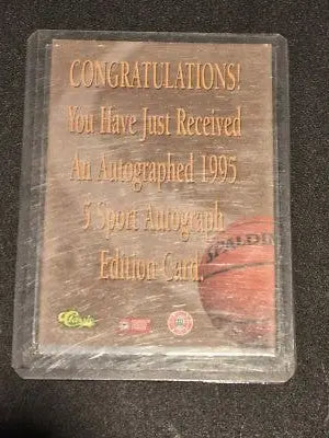 1995 Classic Five Sport #NNO Constantin Popa Autographs - Basketball Card Single