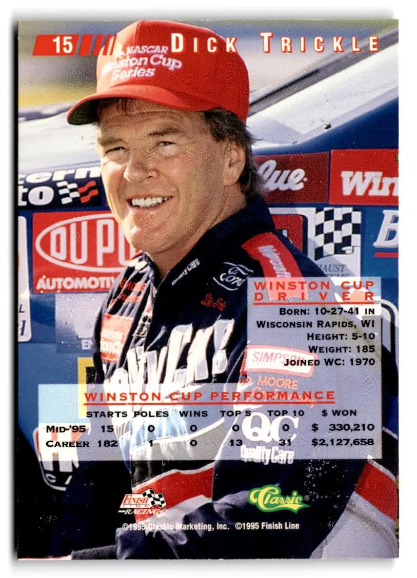 1995 Classic Images #15 Dick Trickle - Racing Card Single