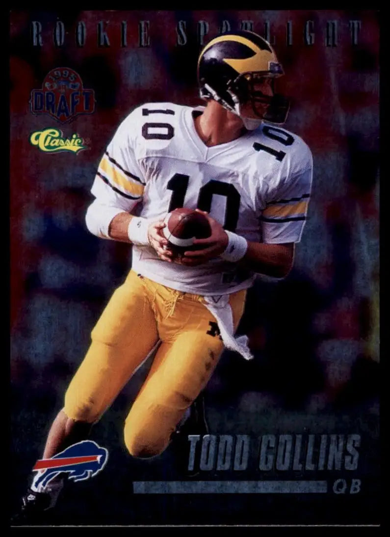 1995 Classic NFL Draft Rookie Spotlight Todd Collins #42 Buffalo Bills NFL Card