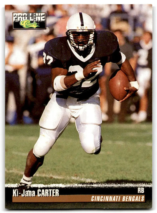 1995 Classic Pro Line Ki-Jana Carter Rookie Cincinnati Bengals #121 - Football Card Single