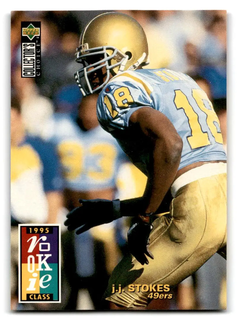 1995 Collector’s Choice #10 J.J. Stokes - Football Card Single