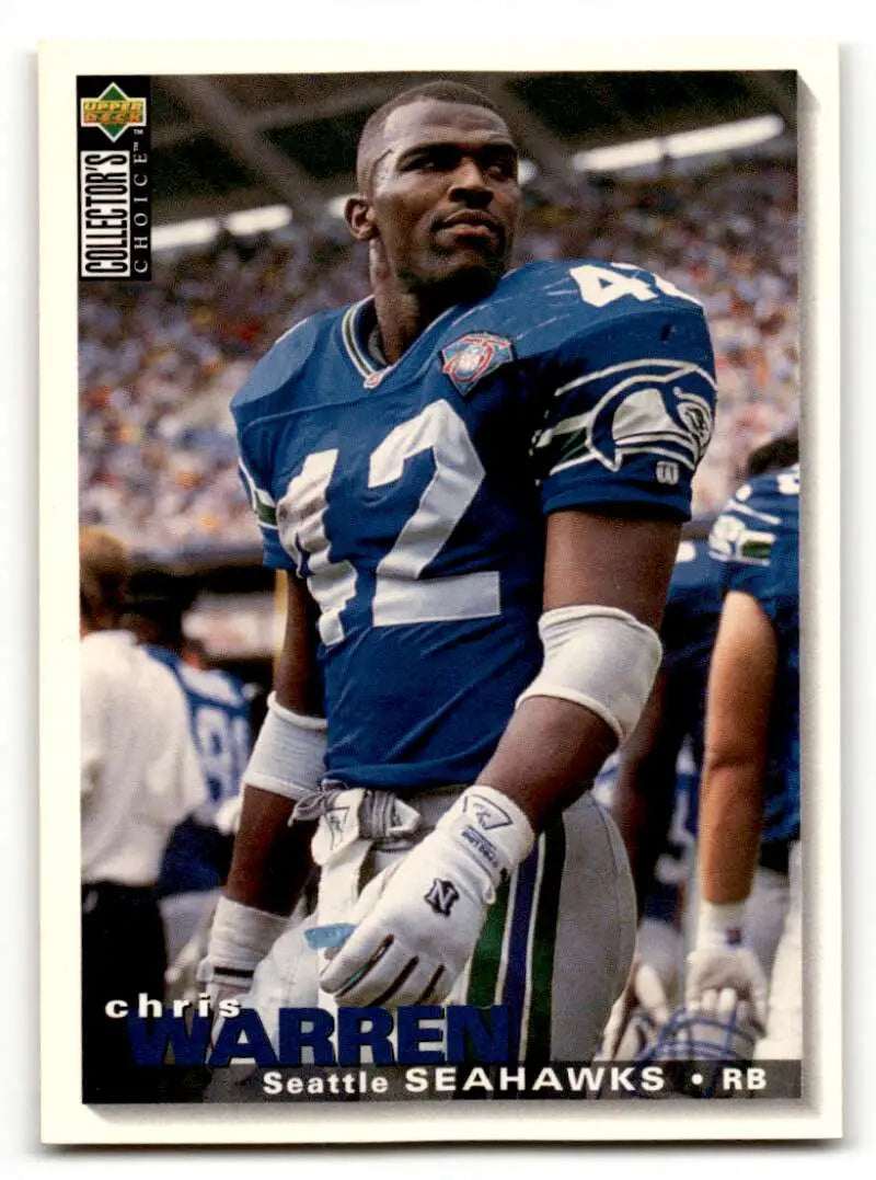 1995 Collector’s Choice #120 Chris Warren Seattle Seahawks Football ID:59934 - Football Card Single