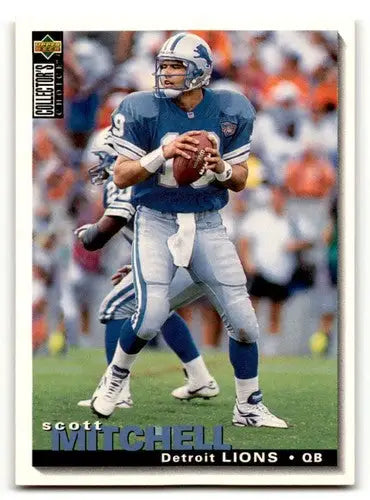 Original gloss Scott Mitchell Detroit Lions football card from 1995 Collector’s Choice