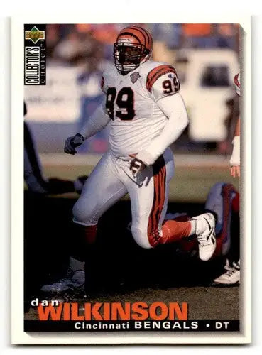 Original gloss Dan Wilkinson Cincinnati Bengals football card from 1995 Collector’s Choice