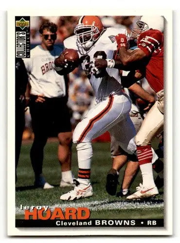 Jeroy Hoard Cleveland football card from 1995 Collector’s Choice series