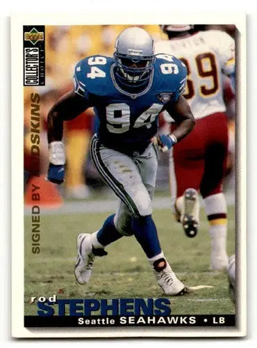 Original gloss Rod Stephens Washington Redskins football card from 1995 Collector’s Choice