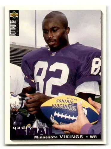 Qadry Ismail football card featuring original gloss from 1995 Collector’s Choice Minnesota Vikings