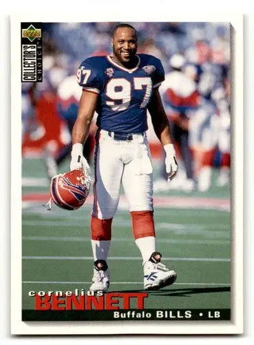 Cornelius Bennett Buffalo football card from 1995 Collector’s Choice #163 featuring Bennett Bills