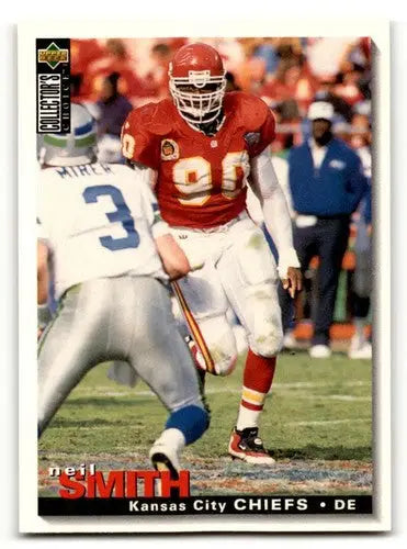 Neil Smith Kansas City Chiefs football card from 1995 Collector’s Choice series