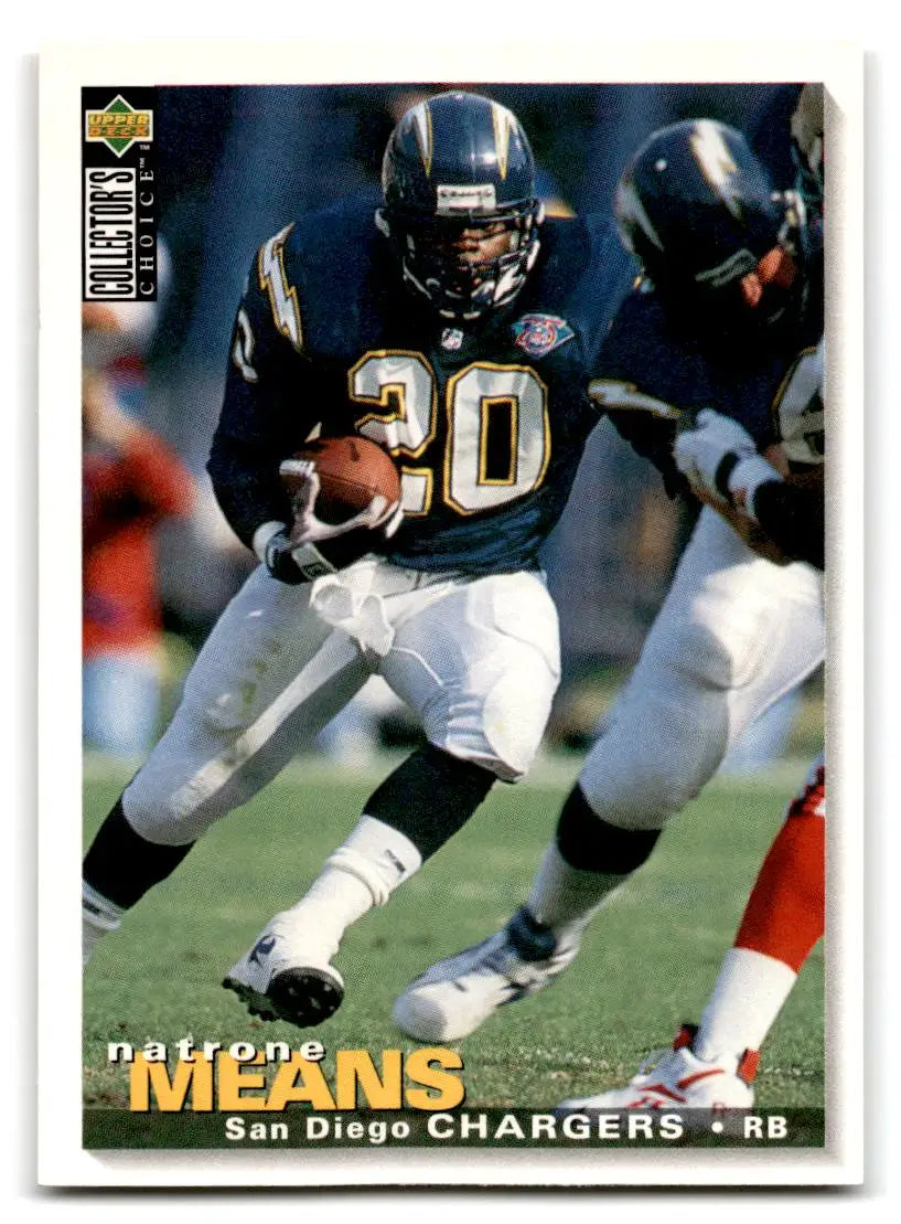 1995 Collector’s Choice #175 Natrone Means - Football Card Single