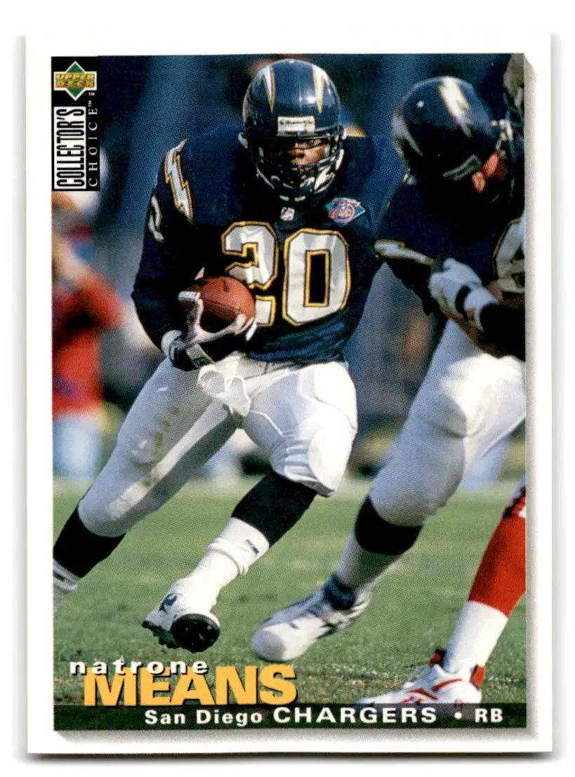 1995 Collector’s Choice #175 Natrone Means - Football Card Single