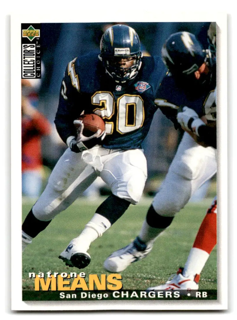 1995 Collector’s Choice #175 Natrone Means - Football Card Single