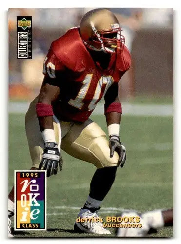 Derrick Brooks rookie card Tampa Bay Buccaneers 1995 Collector’s Choice #21