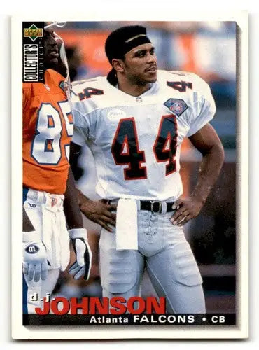 Football trading card of Johnson Atlanta Falcons from 1995 Collector’s Choice series