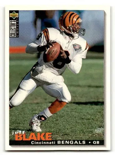 Original gloss Jeff Blake Cincinnati football card featuring Jeff Blake Cincinnati Bengals