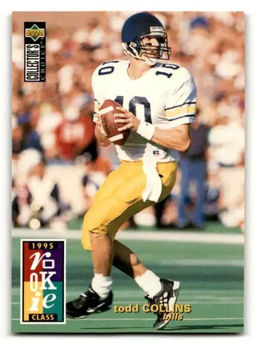 Original gloss Todd Collins Buffalo Bills football card from 1995 Collector’s Choice