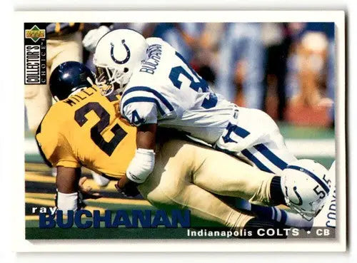 Original gloss football card of Ray Buchanan from the Indianapolis Colts 1995 Collector’s Choice