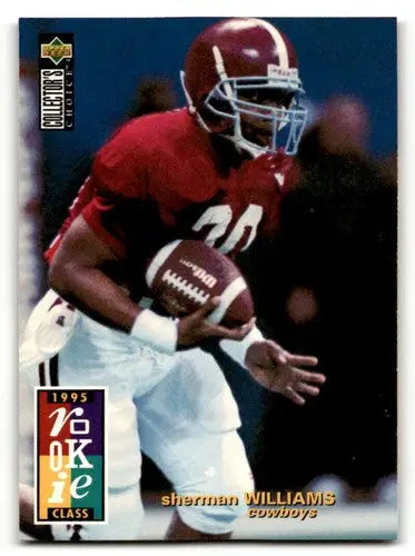 Original gloss Football trading card featuring Sherman Williams of the Dallas Cowboys