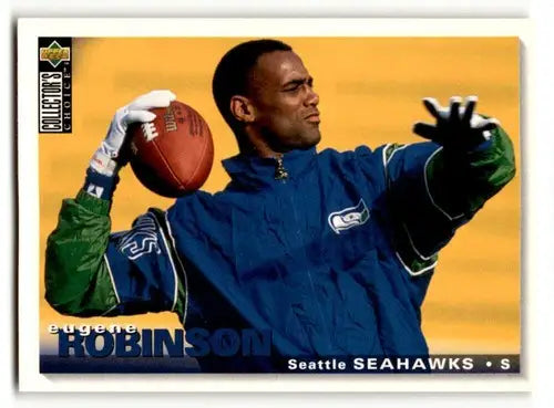 Eugene Robinson Seattle Seahawks football card with original gloss from 1995 Collector’s Choice