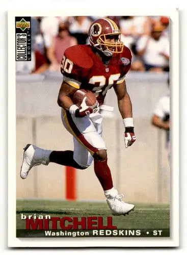 1995 Collector’s Choice #265 Brian Mitchell Washington Redskins Foot ID:59930 - Football Card Single