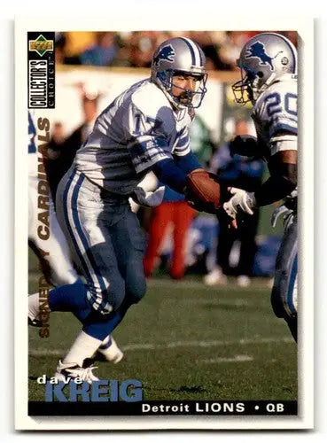 Original gloss 1995 Collector’s Choice Dave Krieg Arizona Cardinals football card