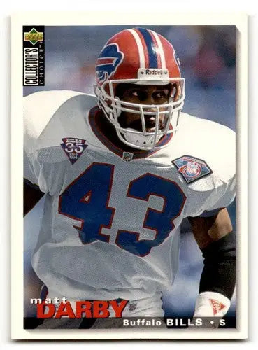 Original gloss Matt Darby Buffalo football card from 1995 Collector’s Choice series