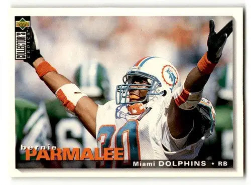Original gloss Bernie Parmalee Miami football card from 1995 Collector’s Choice series