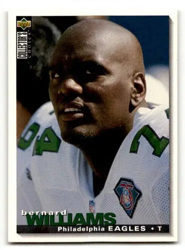Original gloss Philadelphia Eagles Bernard Williams football card from 1995 Collector’s Choice