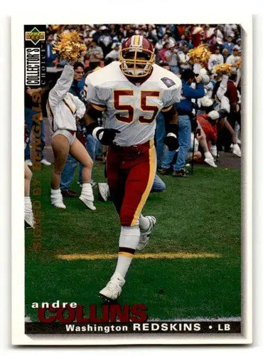 Original gloss Andre Collins Washington football card from 1995 Collector’s Choice #321