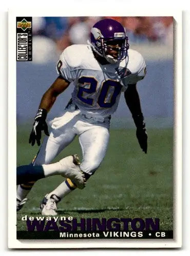 Original gloss Football trading card of Dewayne Washington Minnesota Vikings