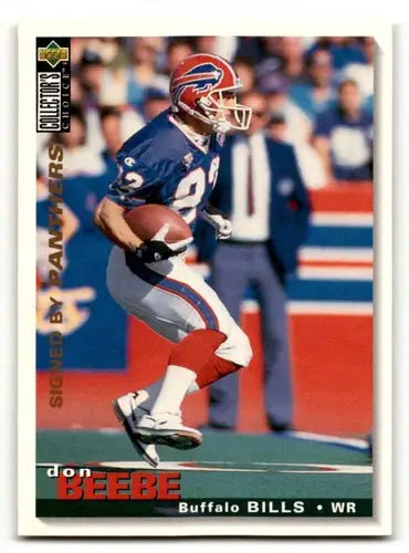 Original gloss Don Beebe Carolina Panthers football card from 1995 Collector’s Choice