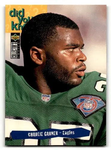 Original gloss Charlie Garner Philadelphia Eagles football card from 1995 Collector’s Choice