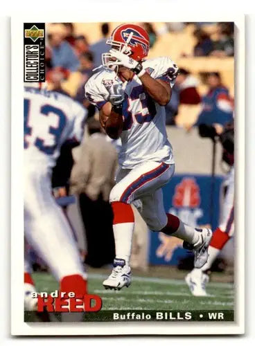 Original gloss Andre Reed Buffalo football card from 1995 Collector’s Choice Reed Buffalo Bills