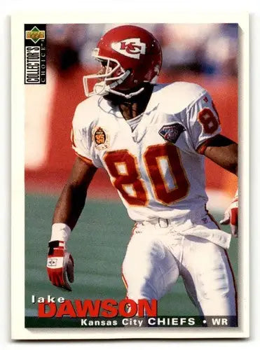 Original gloss football card featuring Jake Dawson Lake Dawson Kansas City Chiefs item