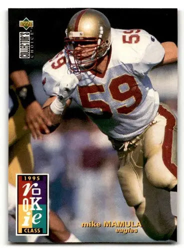 Original gloss Football trading card of Mike Mamula Philadelphia Eagles team