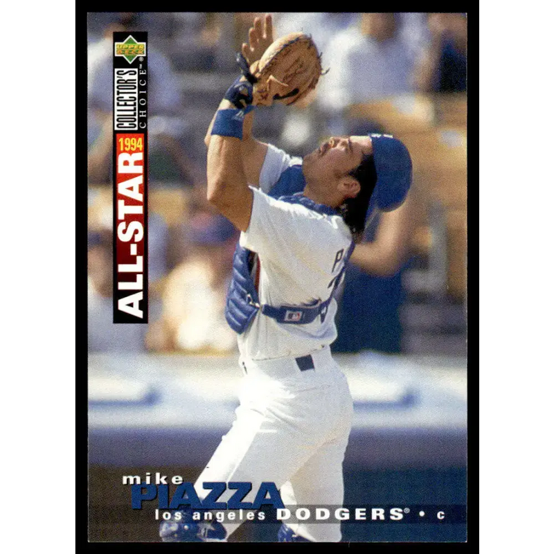 1995 Collector’s Choice #80 Mike Piazza EX/NM Los Angeles Dodgers Baseball Card - Baseball Card Single