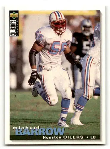 1995 Collector’s Choice #86 Micheal Barrow Houston Oilers Football C ID:59899 - Football Card Single