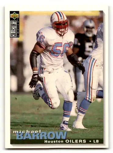 Original gloss Football trading card of Micheal Barrow NM-MT from 1995 Collector’s Choice