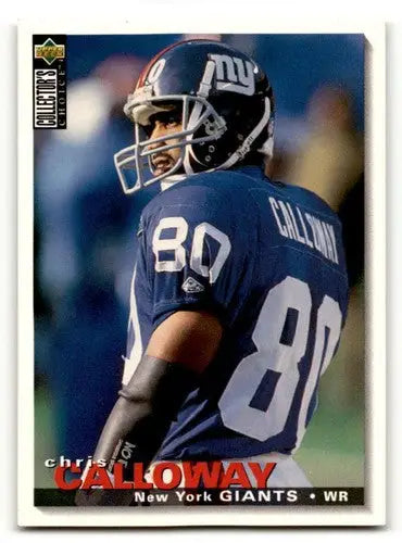 1995 Collector’s Choice #95 Chris Calloway New York Giants Football ID:59924 - Football Card Single