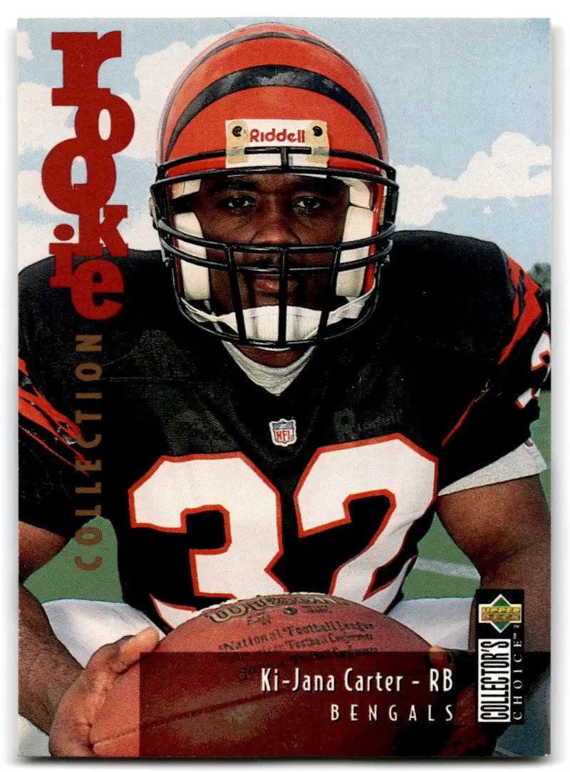 1995 Collector’s Choice Ki-Jana Carter Rookie Cincinnati Bengals #U12 - Football Card Single
