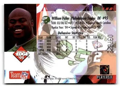 1995 Collector’s Edge #155 William Fuller Gold Logo - Football Card Single