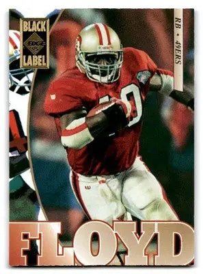1995 Collector’s Edge #176 William Floyd Black Label - Football Card Single