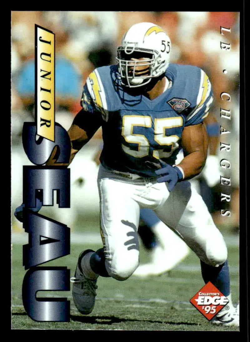 1995 Collector’s Edge #4 Junior Seau Junior Seau Promos - Football Card Single