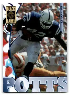 1995 Collector’s Edge #84 Roosevelt Potts Black Label - Football Card Single