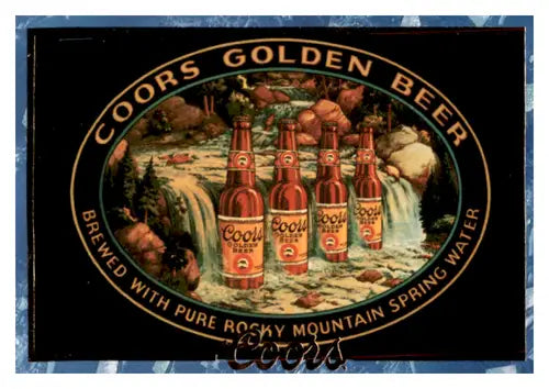 Original gloss Coors Golden Beer falls poster by Simply Sandoval near mint