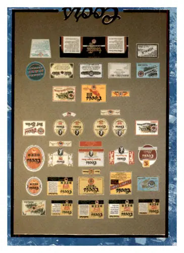 Original gloss Coors beer label montage from simply Sandoval in near mint condition