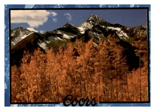 Original gloss Coors beer advertisement at Wilson Park near Simply Sandoval NM